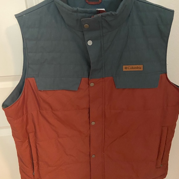 Columbia Other - Columbia Two-Tone Puffer Vest — Rust & Slate Size 2XL - Lightweight